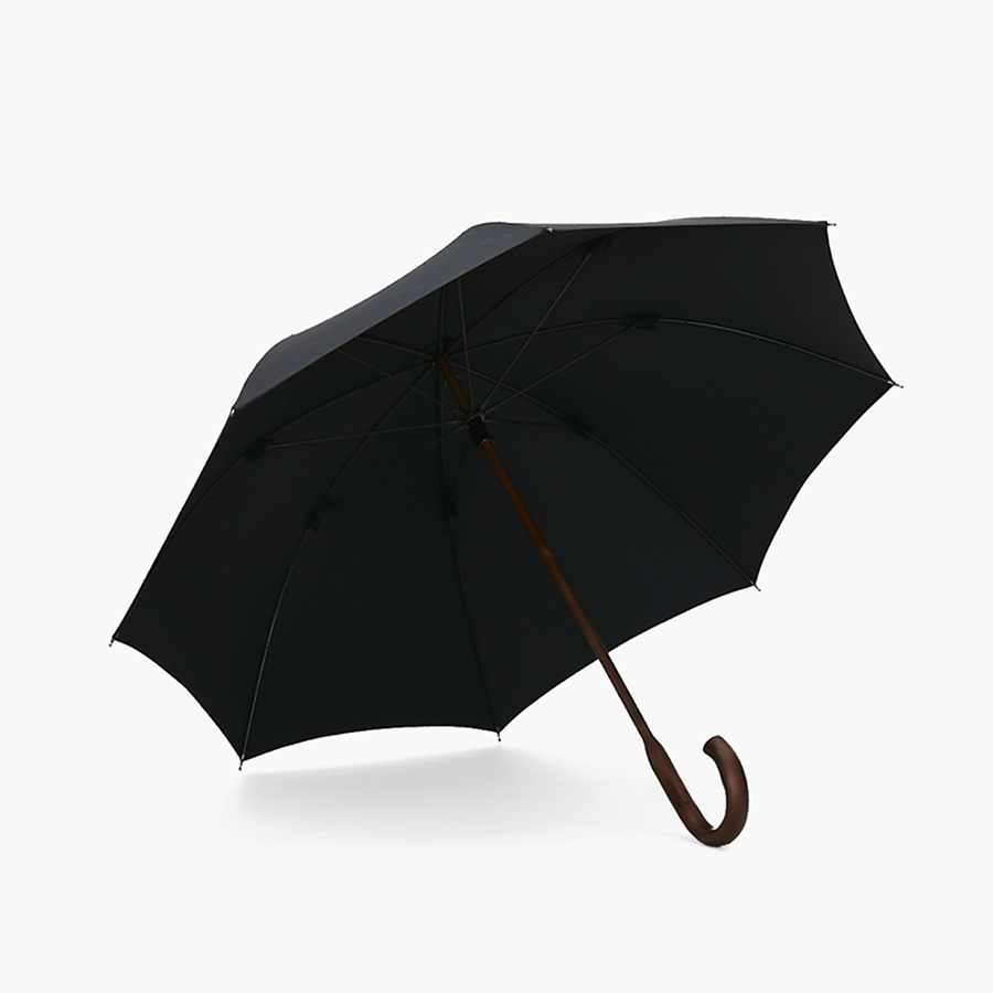 【DECUS】CLASSIC WOODEN經典威登木直傘-23英吋-黛麗黑