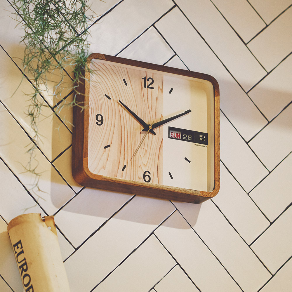 Weekend - 圓角矩形星期/日期掛鐘