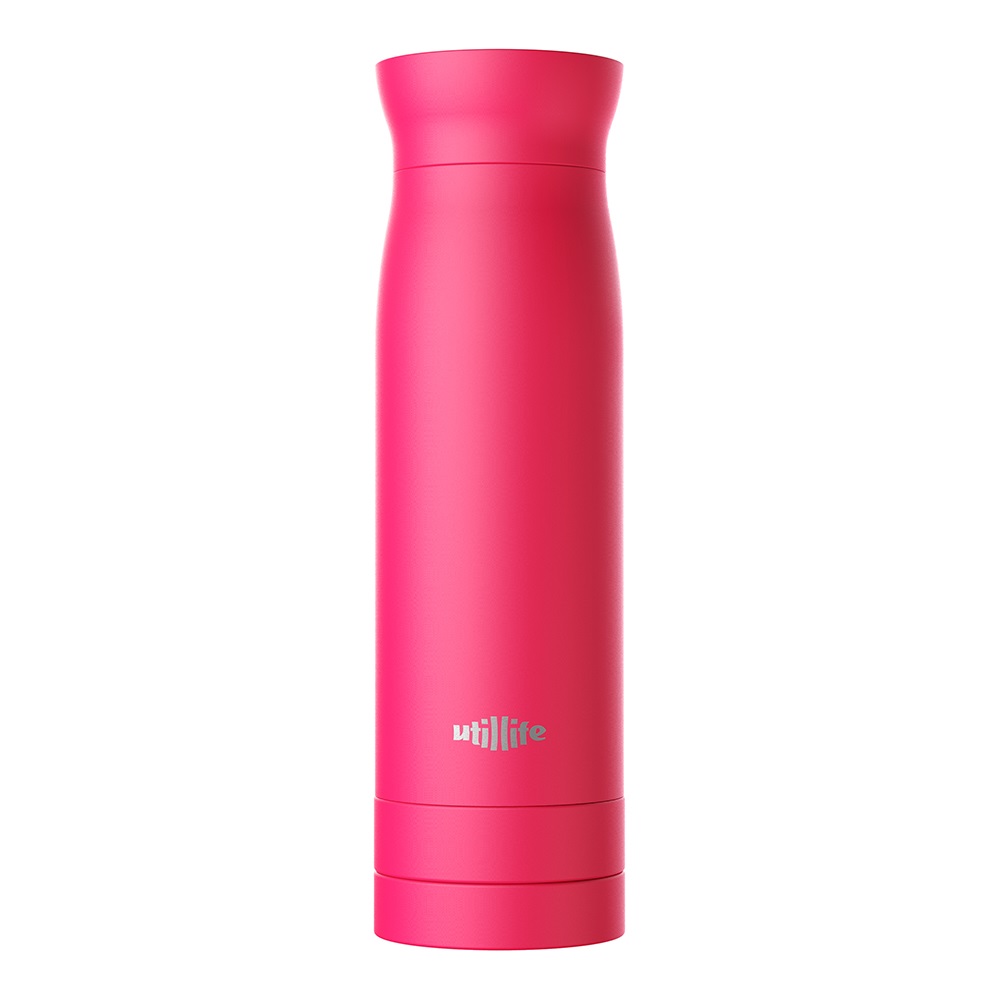 加拿大 utillife 輕盈保溫瓶/420ml - 桃紅色