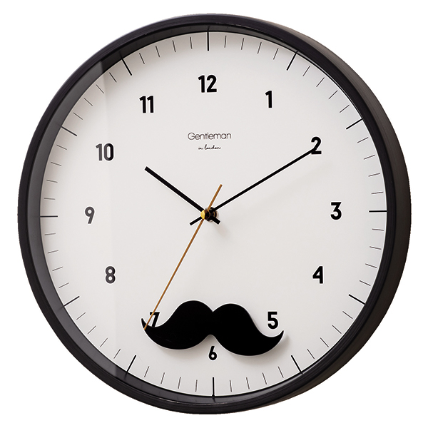 Mustache - 鬍子先生搖擺靜音掛鐘
