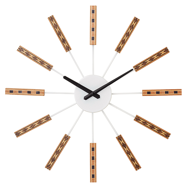 Nidrum - 民族圖騰靜音掛鐘(白)